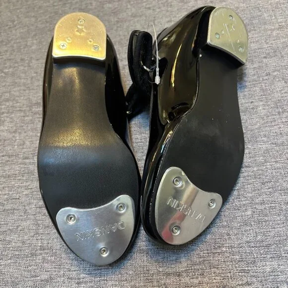 Danskin Girls' Tap Dance Shoes - Black, Size 12 - Picture 2 of 5
